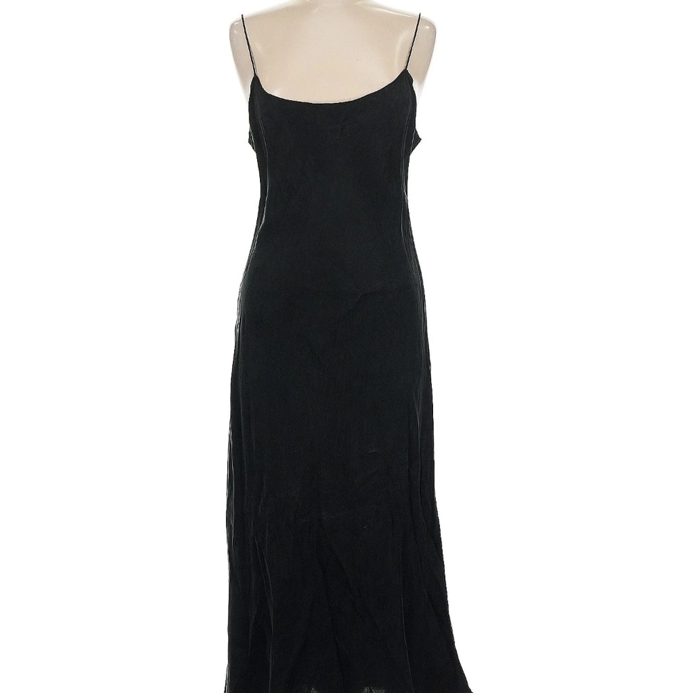 J CREW black Biased Cut Slip Black Slip dress- Size 2